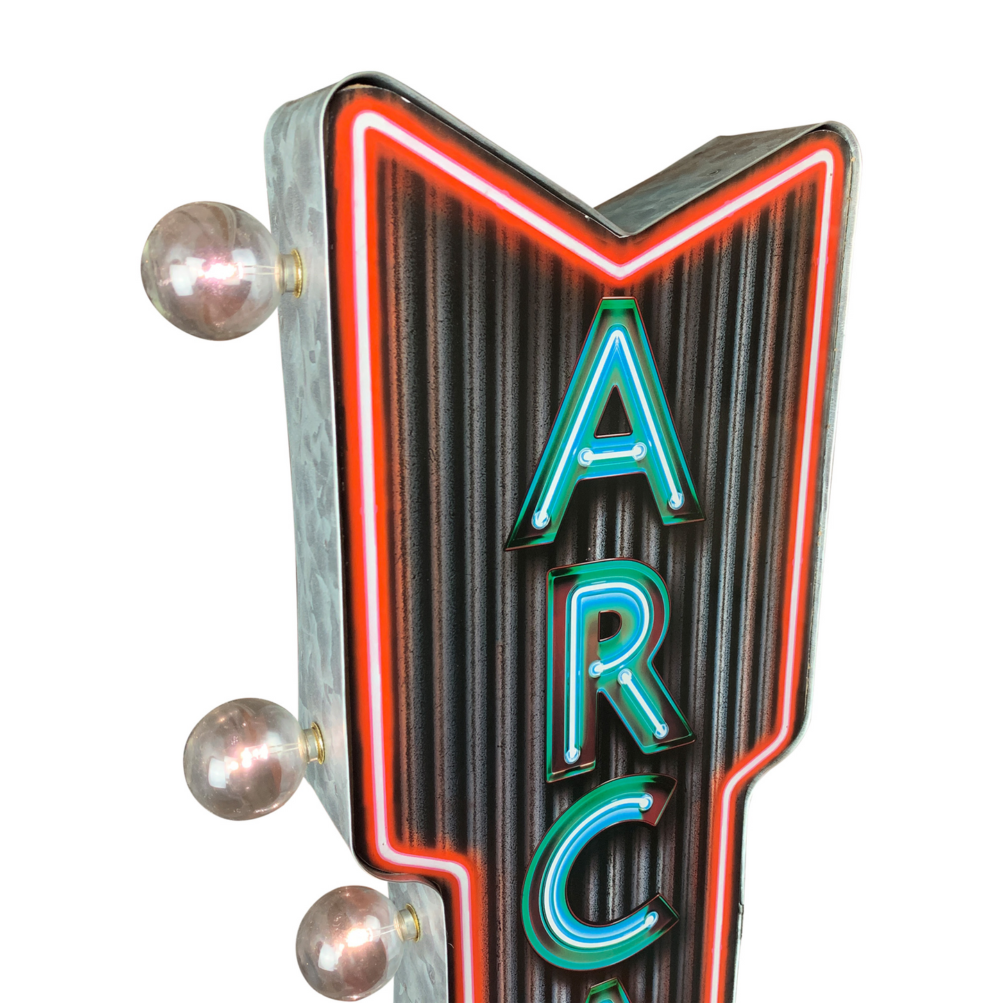 Arcade Neon Print LED Arrow Sign