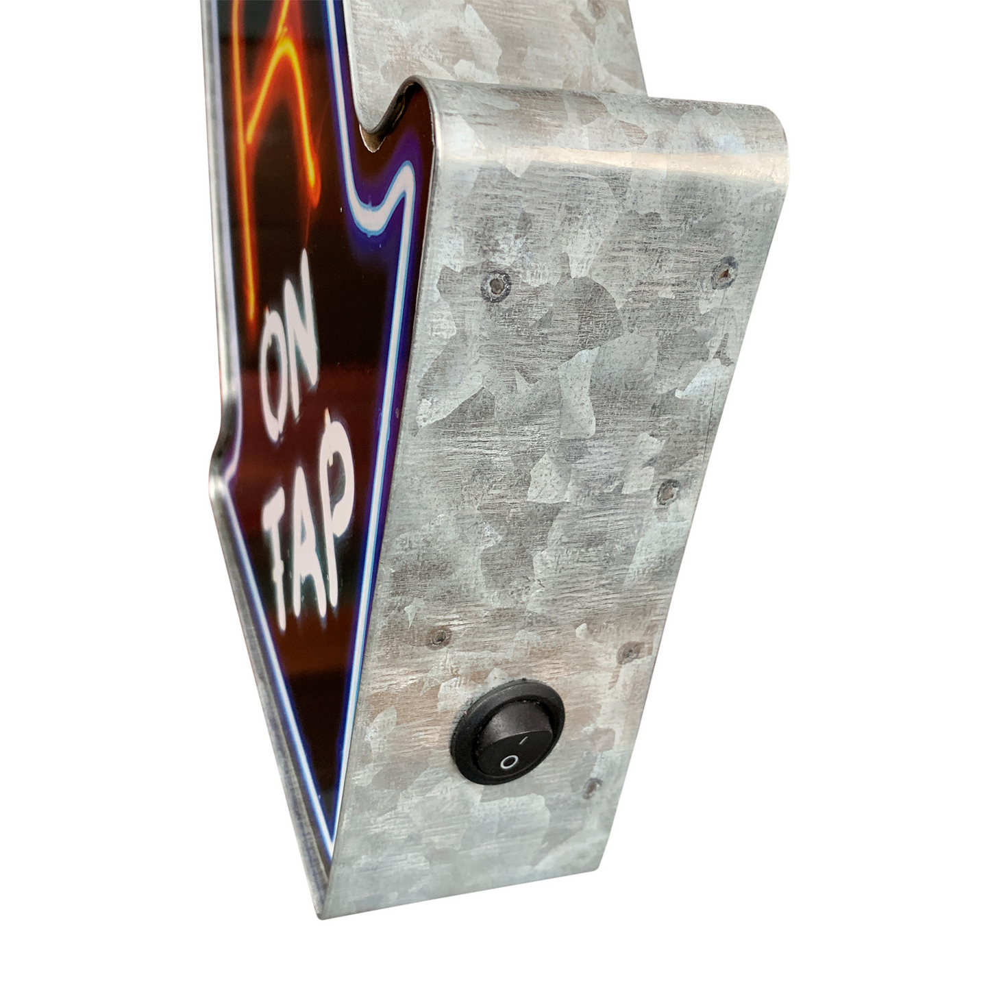 Beer On Tap Neon Print LED Arrow Sign