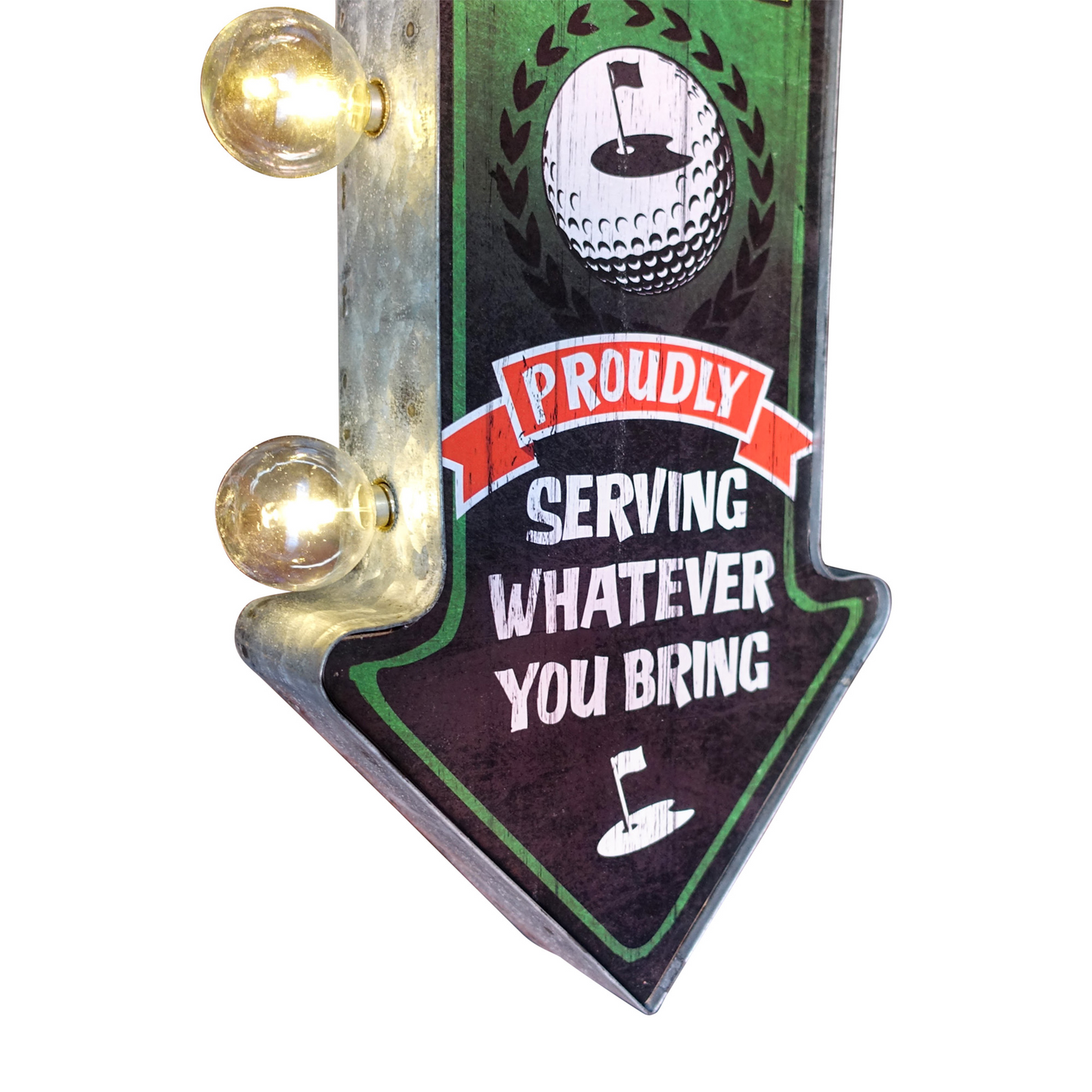 Golf 19th Hole LED Arrow Sign