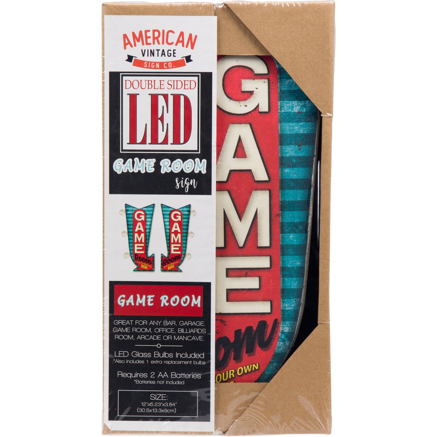 Game Room Mini LED Arrow Sign