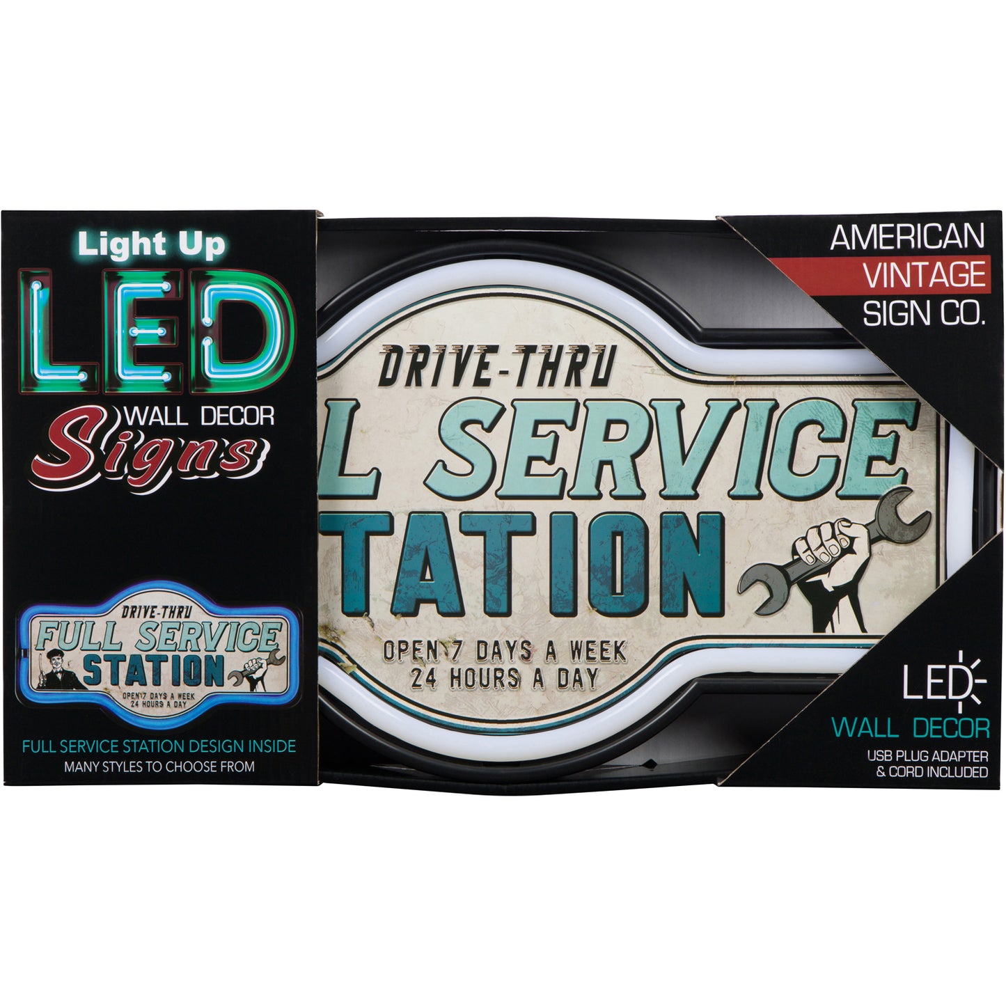 Full Service Station LED Neon Sign