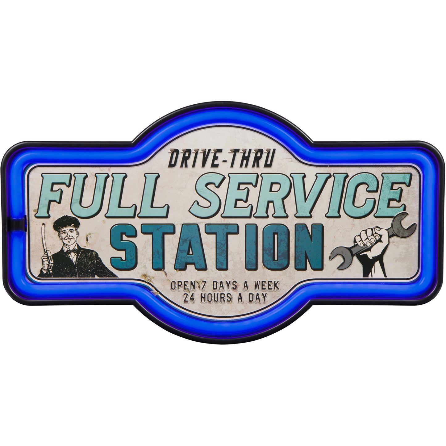 Full Service Station LED Neon Sign