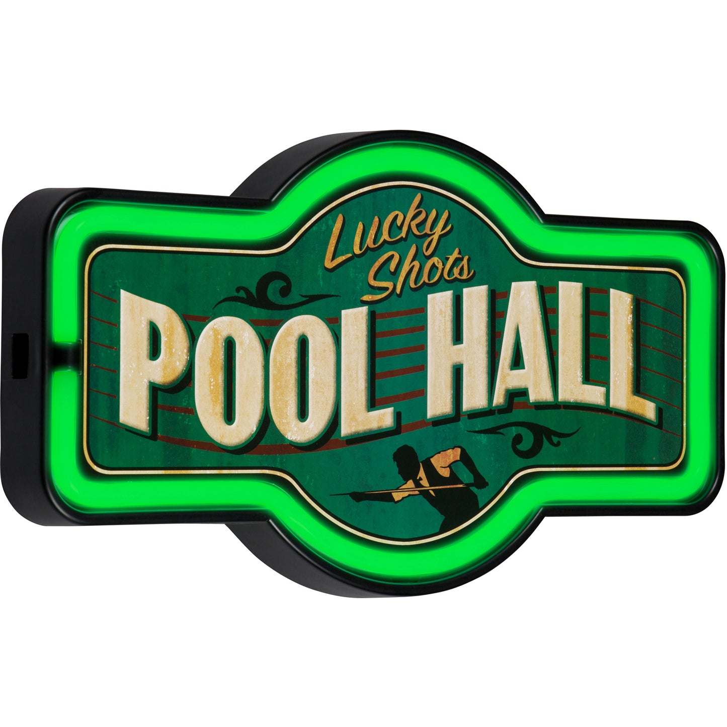 Lucky Shots Pool Hall LED Neon Sign
