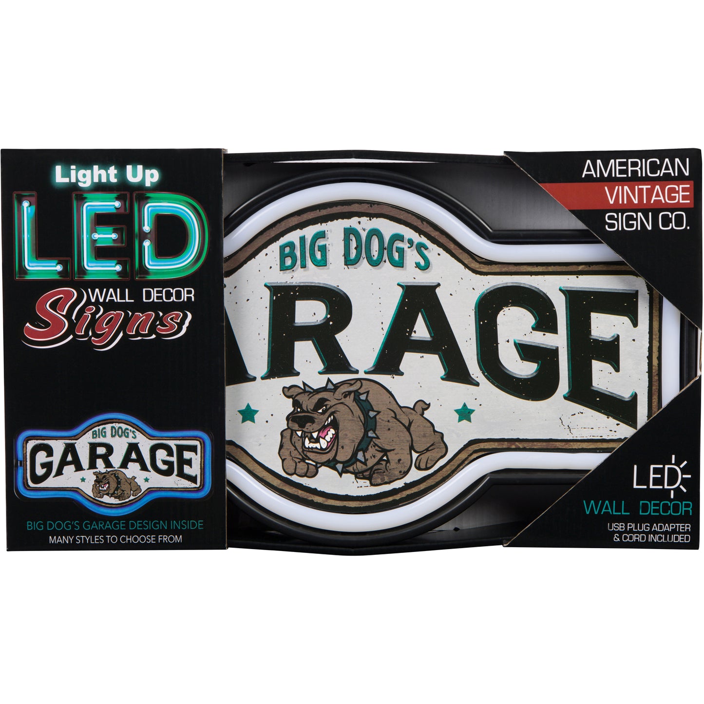 Big Dog's Garage LED Neon Sign