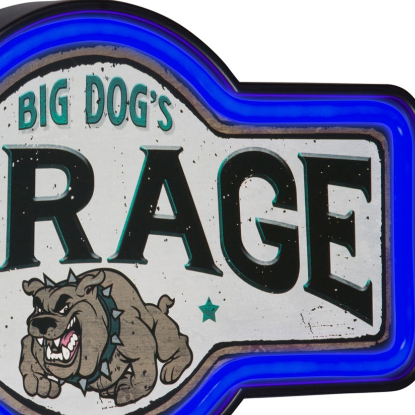 Big Dog's Garage LED Neon Sign