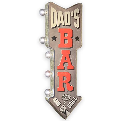 Dad's Bar LED Arrow Sign