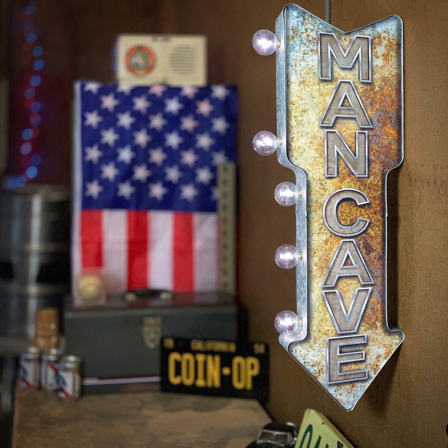 Man Cave LED Arrow Sign