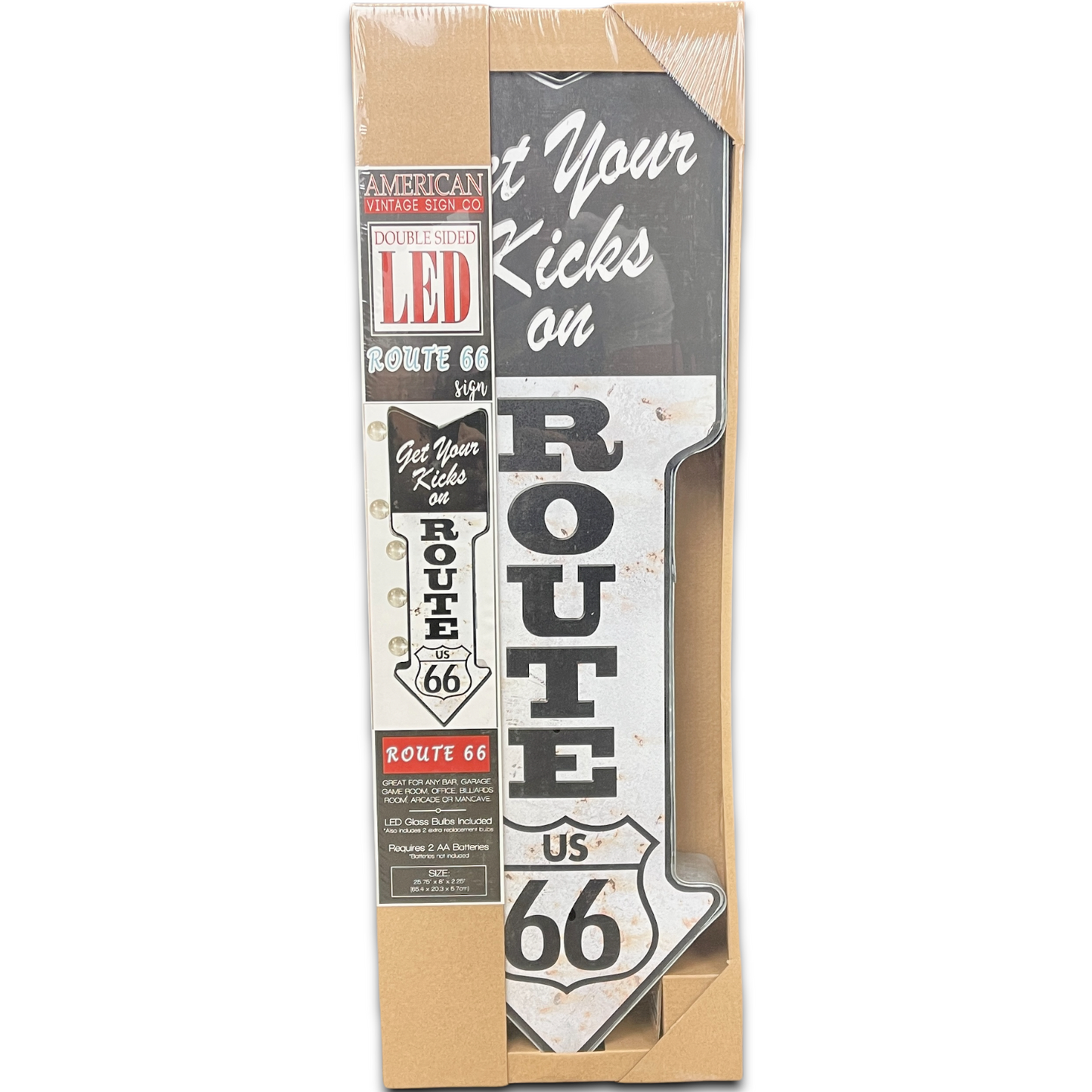 Route 66 LED Arrow Sign