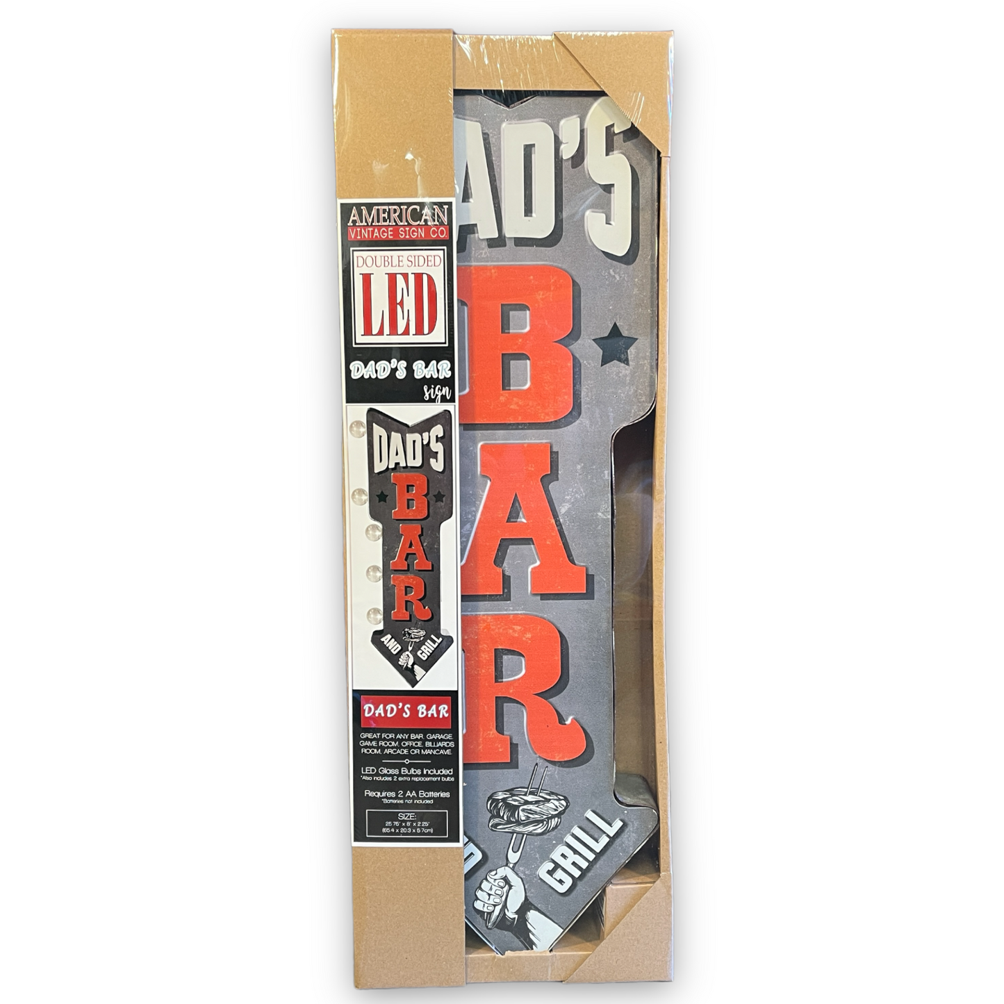 Dad's Bar LED Arrow Sign