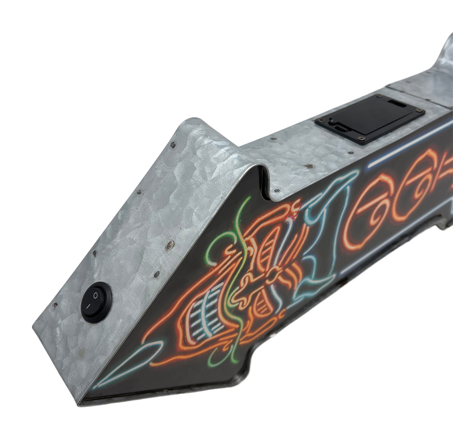Tattoo Neon Print LED Arrow Sign