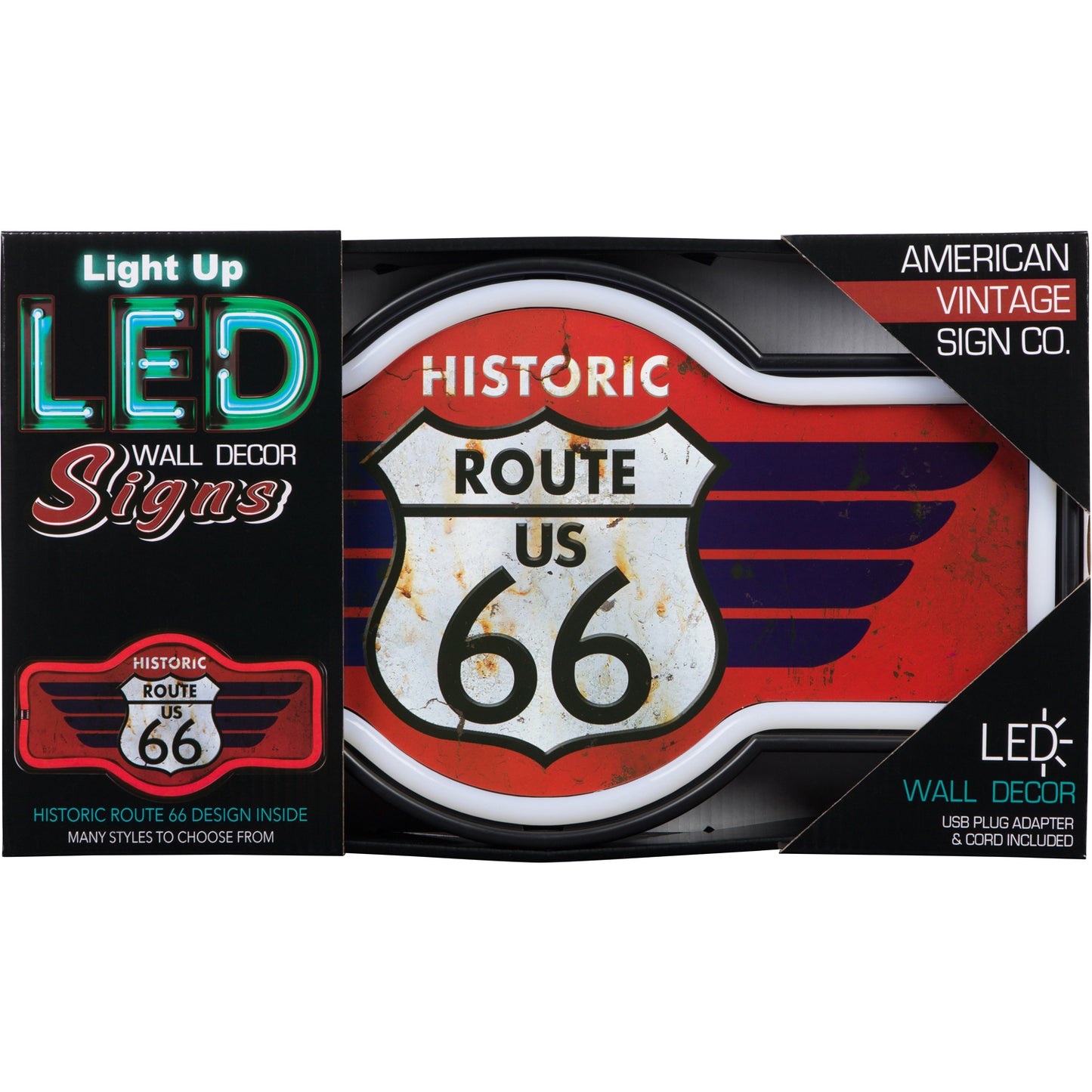 Route 66 LED Neon Sign